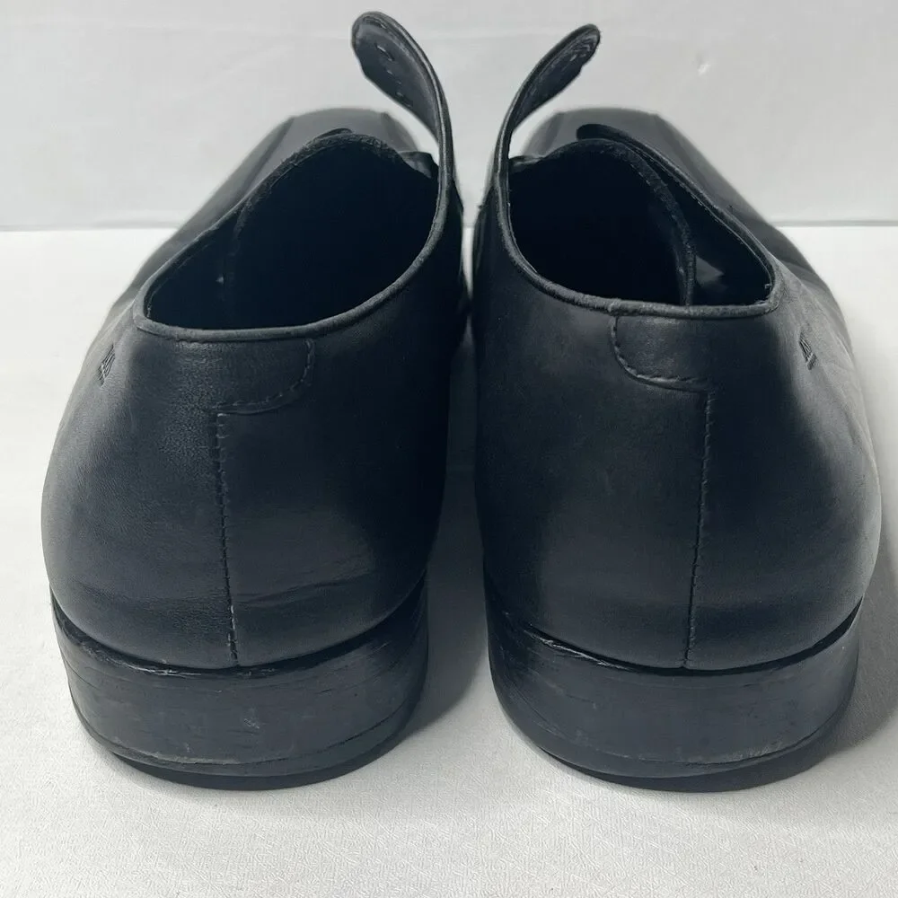 Hugo Boss  Black Leather  Derby Dress Shoes Mens Size 13 PLS READ